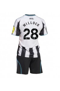 Newcastle United Joe Willock #28 Jalkapallovaatteet Lasten Kotipeliasu 2025-26 Lyhythihainen (+ Lyhyet housut)
